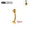ASTM F136 Titanium 14G Belly Button Rings piercing set Nose Stud Labret Lip Stud Earring Eyebrow Body Jewelry For Women