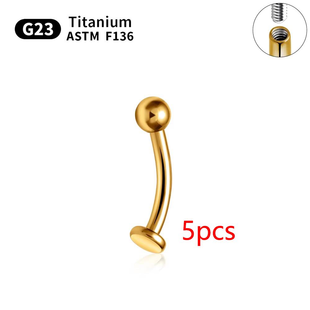 ASTM F136 Titanium 14G Belly Button Rings piercing set Nose Stud Labret Lip Stud Earring Eyebrow Body Jewelry For Women