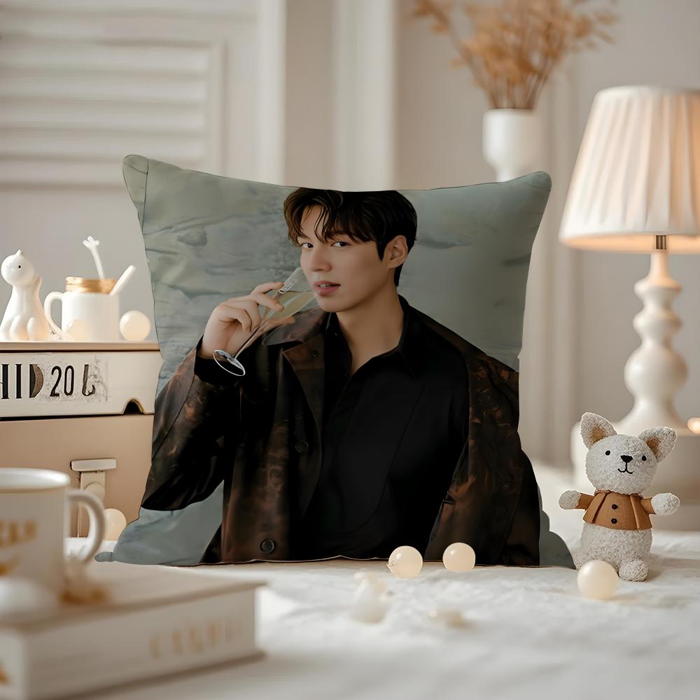 Lee Minho Actor Cushion Cover Pattern Printed Pillowcase For Living Room Sofa Cushion Cover & Bedroom Decor