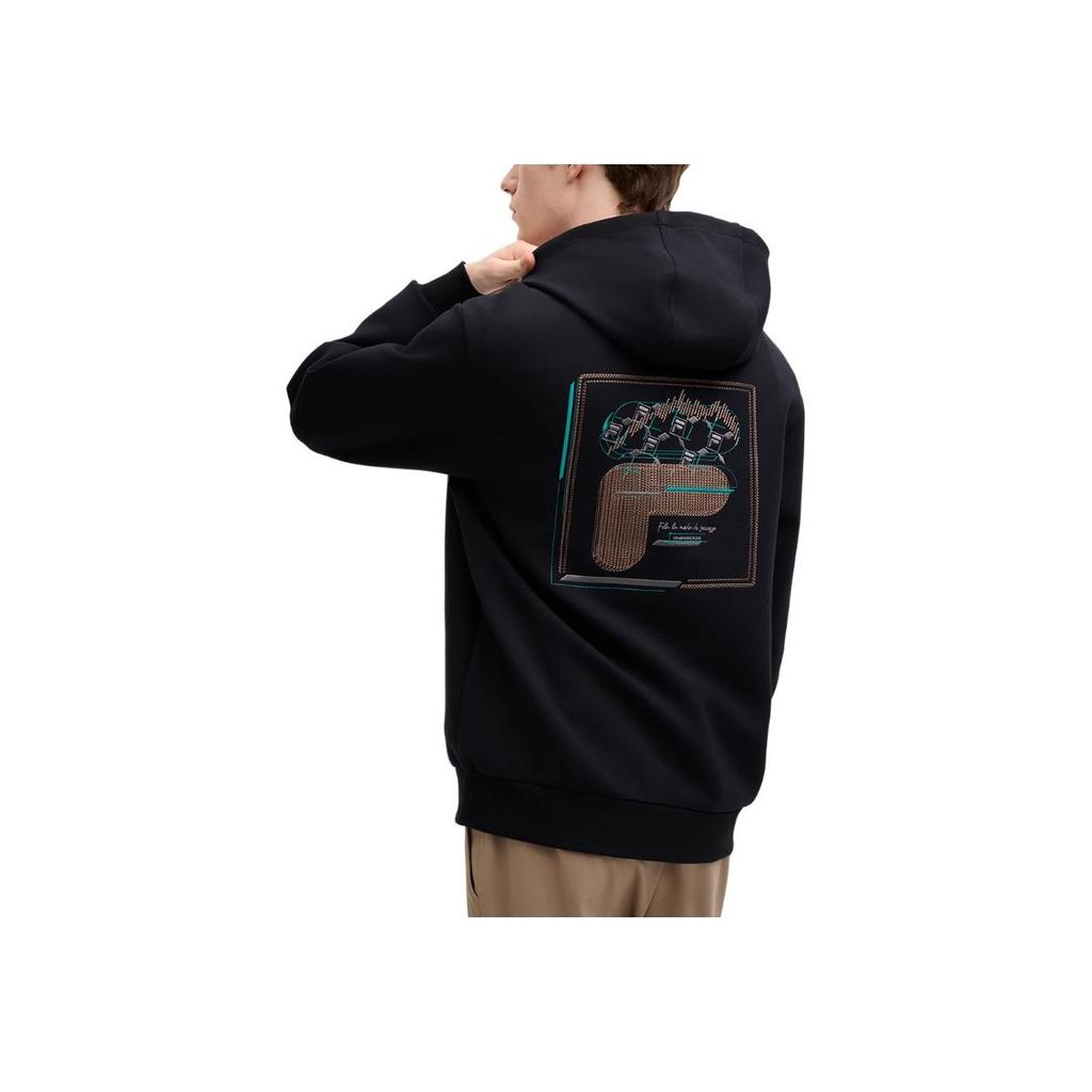 New FILA Sweatshirt Men's Jet Black F11M518204F-BK
