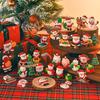 Popular Soft Glue Christmas Cake Ornaments: Santa Claus & Snowman Inserts for Holiday Party Desserts