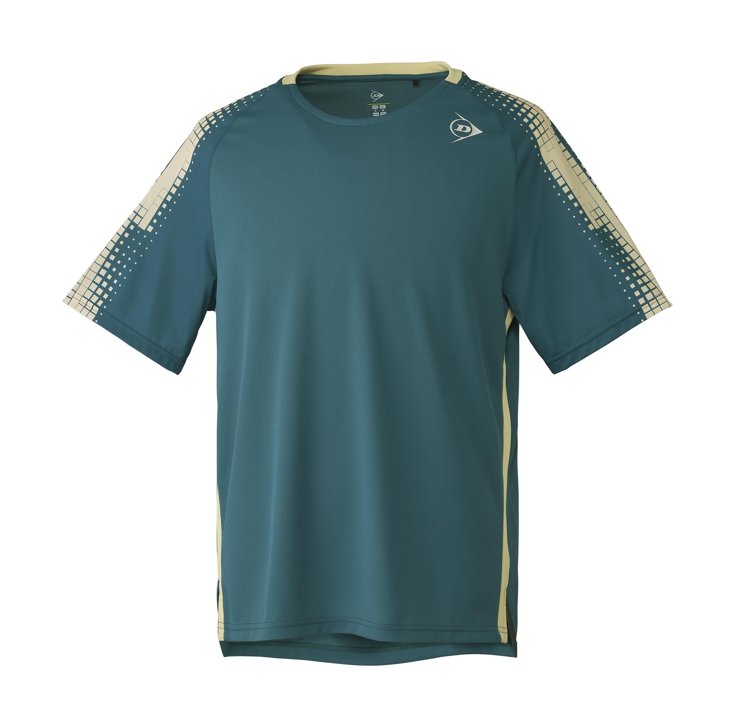 DUNLOP Tennis Game Size L Shirt, Unisex, 2026SS, DAP1601, Blue-Green,