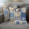 2D Flach-2 Stück Böhmisch & Vintage Stil Dekorative Kissenbezüge für Couch Sofa Bett Sofastuhl Kissenbezug