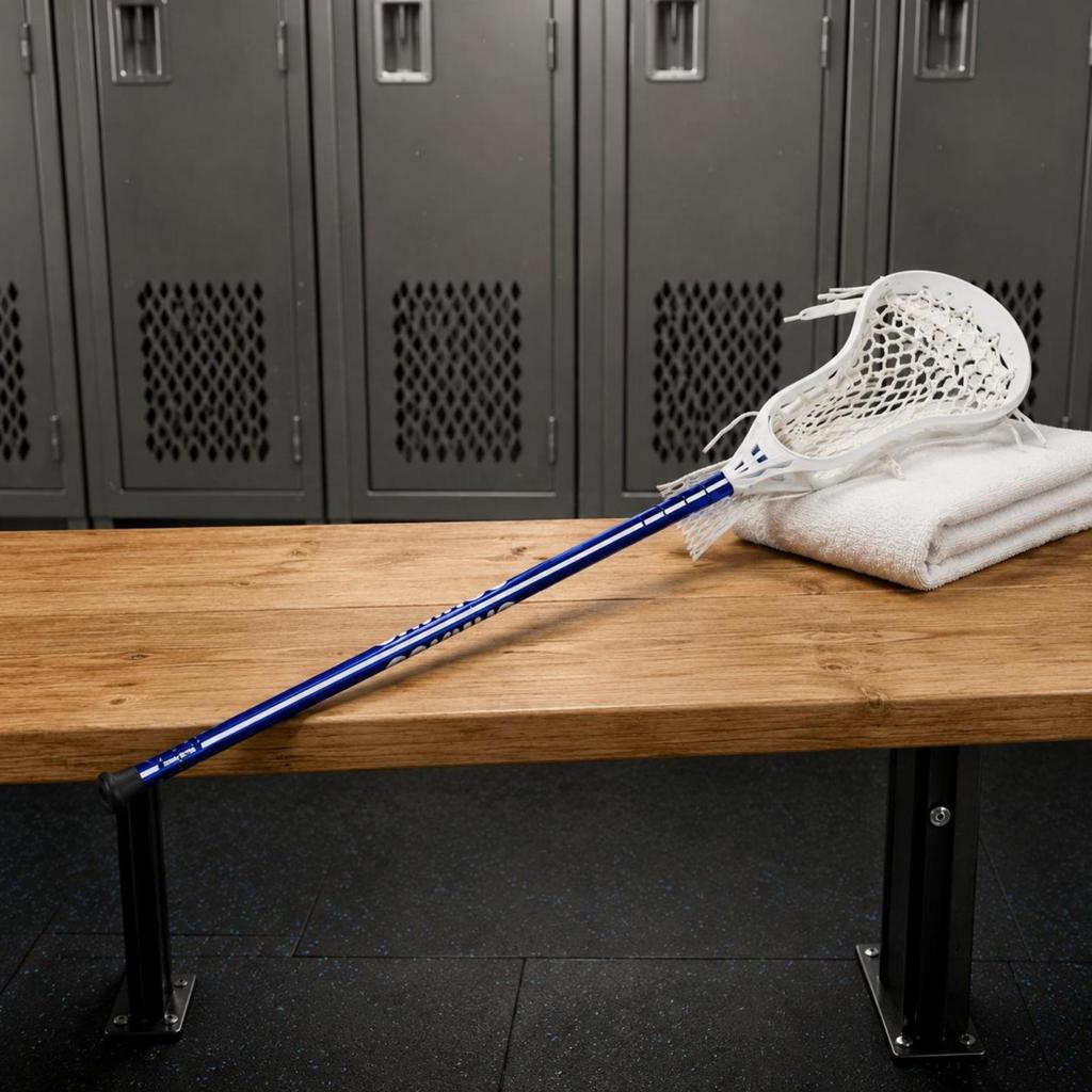 Metal Shaft Crosse White Netting with Netted Head Smooth Finished Team