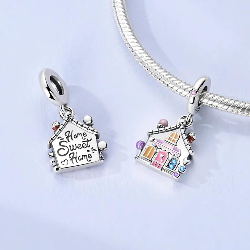 Charms Platadreamy And Colorful Candy House Beads Fit Originalbracelets Charms For Women Jewelry Diy Making Gifts