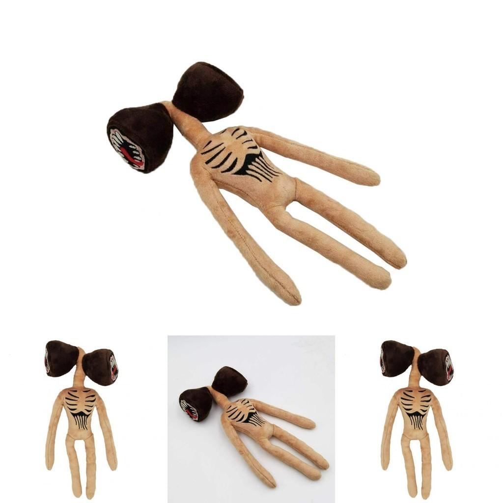 Adorable Brown Siren Head Soft Stuffed Doll Ideal For Kids And Plush Lovers