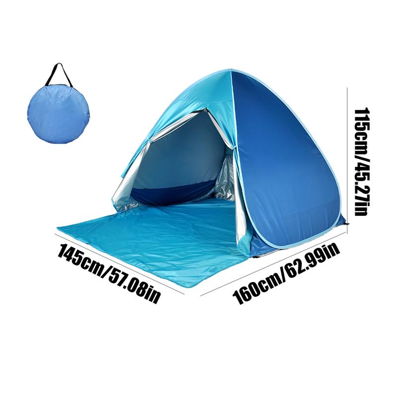 Quick Automatic Opening Beach Tent Sun Shelter UV-protective Tent Shade Lightwight Pop Up Beach Tent For Outdoor Camping Fishing