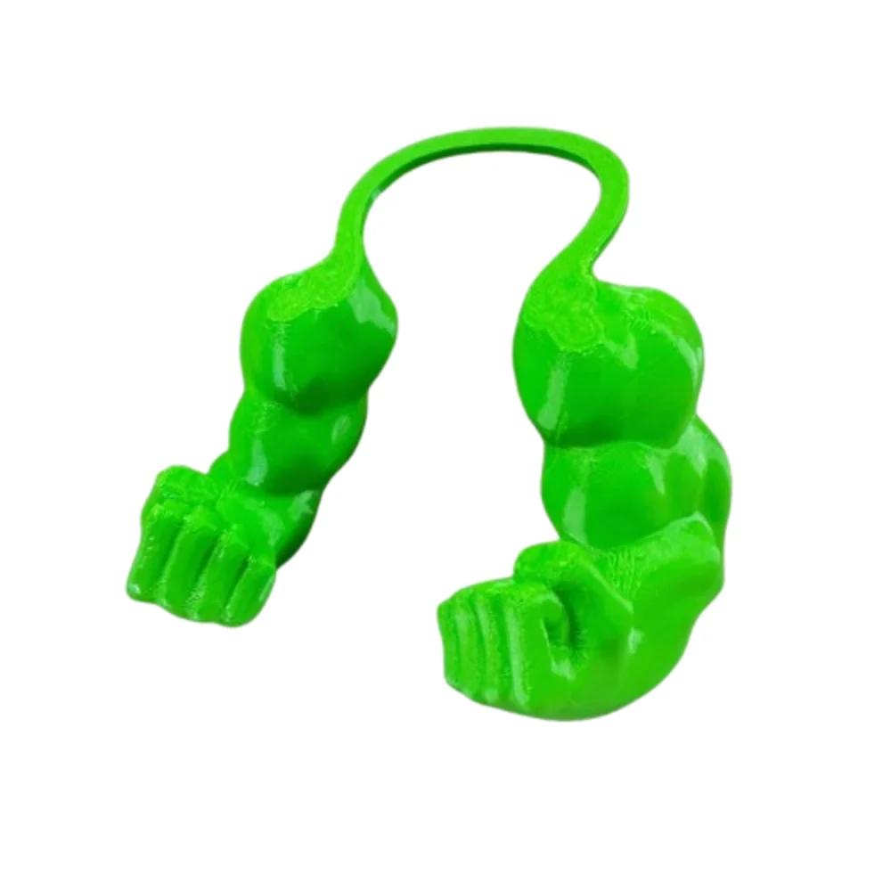 

Funny Cat Muscle Arm Collar 3D Printed Cosplay Pet Neck Hanging Props Kitten Costume Dog Toys Party Halloween Accessories Things S зелёный