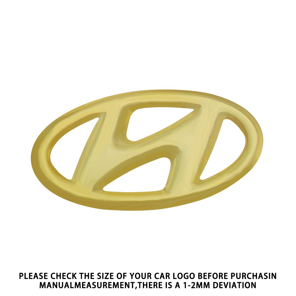 Car Steering Wheel Badge Logo Auto Badge Styling Decal Accessories For HYUNDAI i20 i30 Tucson i10 ix35 i40 Veloster Genesis Kona lh3