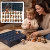 Artículos de Decoración para el Hogar de Temporada 24 Días Calendario de Adviento de Vaca de las Tierras Altas 3D 2026, Lindos Ganado de Granja Regalos Únicos de Navidad para Amigos Calendario de Cuenta Atrás,