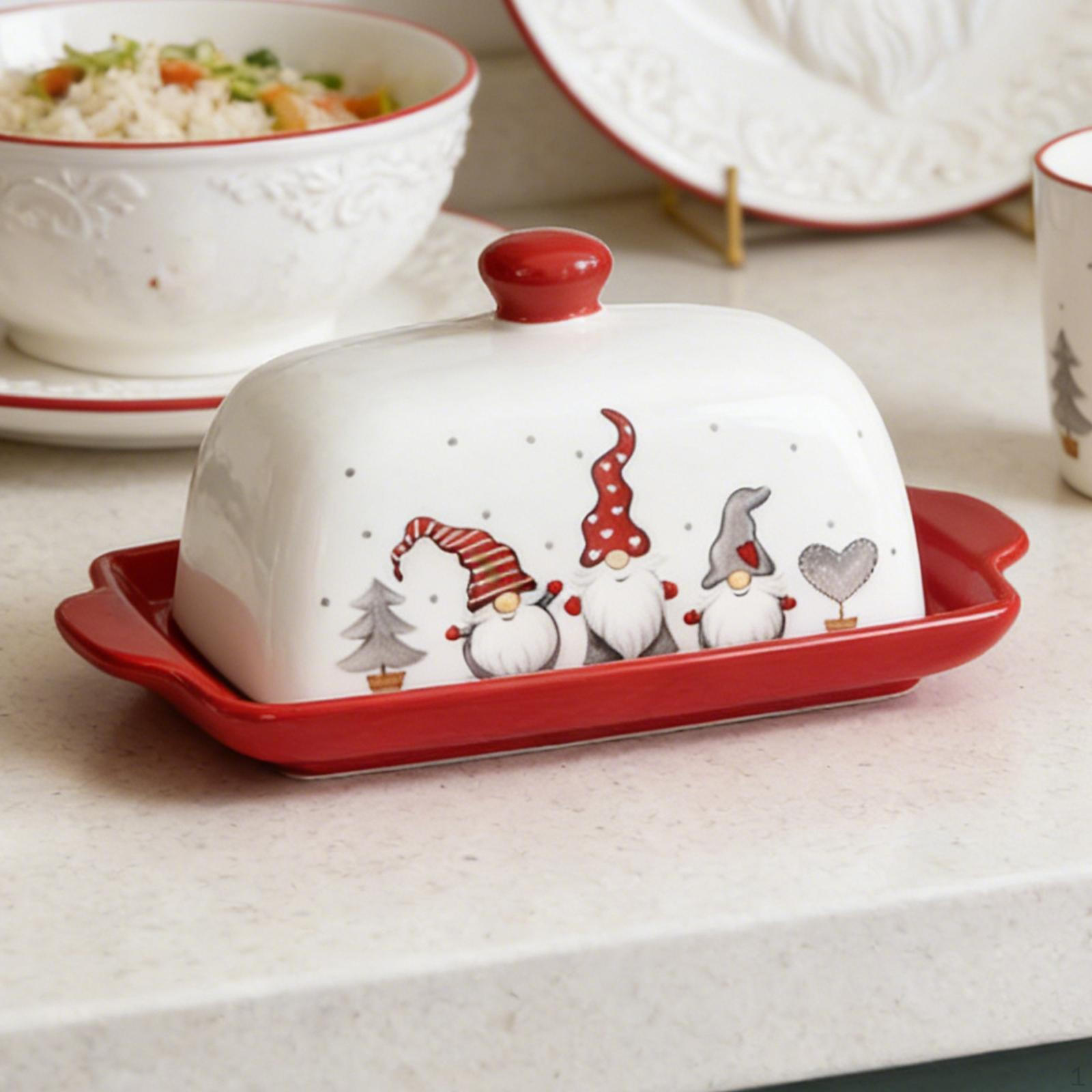 Рождественская масленка Посуда Тарелка для закусок Десертная тарелка Хранитель Керамическая для Кухни Ресторана