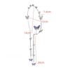 Diamond Encrusted Butterfly Tassel Hair Clasp Sweet Korean Hair Accessories Minority Fashion Bright Diamond Headbands for Girls