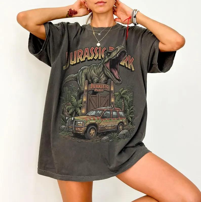Vintage Jurassic Park Comfort Colors Shirt Retro Jurassic Park Full Size S3XL Unisex T-Shirt XL