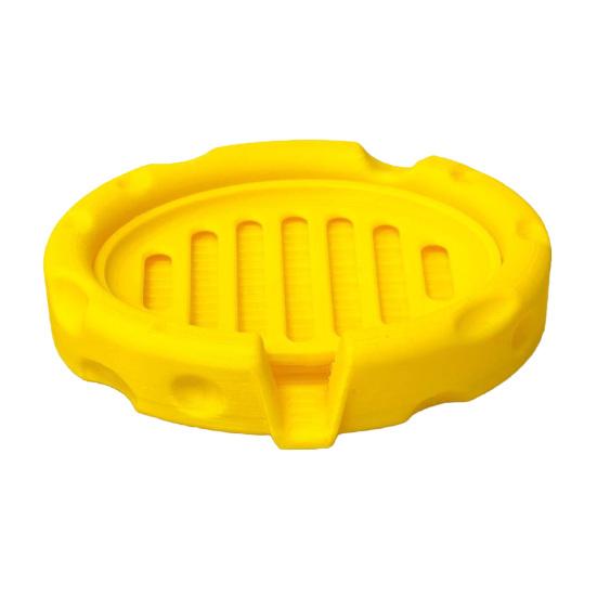 Soap Box, Cheese Shape with Removable Drain Layer, Quick Cleaning Anti-Slip Soap Holder, for Bathroom Countertop