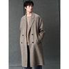 GXG Men's Classic H-Line Alpaca Wool & Silk Blend Overcoat