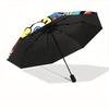 1pc SpongeBob SquarePants Automatic Open/close Folding Portable Umbrella with 8-Rib Structure for Women/Men, All-Season Use  a0901044