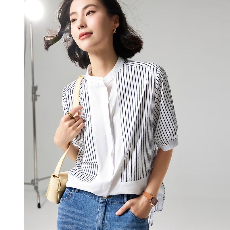 Women's Summer Striped Cotton Casual Shirt
