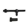 1Set Schraubkettenversteller Spanner Metall Schwarz Kettenspanner Werkzeugsatz Kettensägen-Einstellwerkzeug