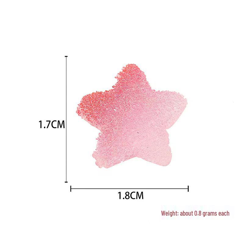 Gradient Heart & Star DIY Phone Case and Candy Color Earrings Set