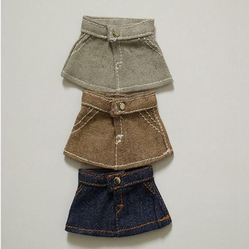 Mini Princess Skirt Accessories Fashion Dresses Skirt Plush Dolls Clothes  For 10cm Cotton Doll