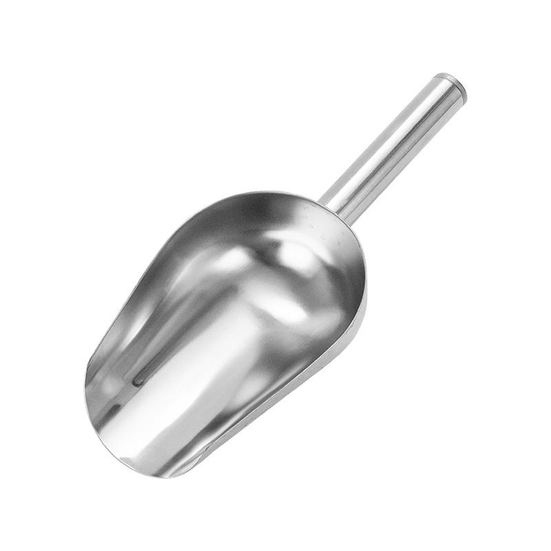 

Совок для корма для домашних животных из нержавеющей стали, совок для кормления собак, мерная ложка для сухого кошачьего корма, большой вместимости, утолщенный совок для корма для собак, ложка, совок для льда 8inch