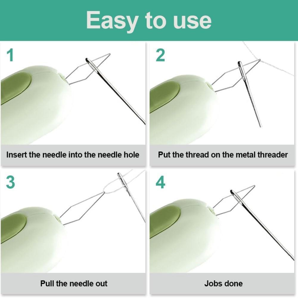 2024 Upgrade 2 In 1 Needle Threader Seam Ripper, Needle Threaders Seam Rippers for Sewing, Needle Threading and Seam Kit Seam Ripper Tool for Elderl