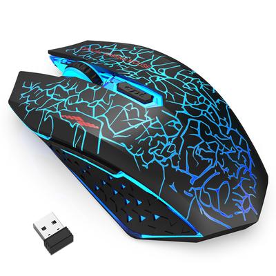 Wiederaufladbare RGB-Funkmaus, 2,4 GHz, USB, leise, Dpi, verstellbar, Gaming-Mäuse mit LED-Hintergrundbeleuchtung, Computer-Gamer-Maus