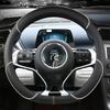 For BYD Dolphin Atto3 Atto 3 EV Yuan Plus   Microfiber Leather Sport D Shape Car Steering Wheel Cover Auto Accessories