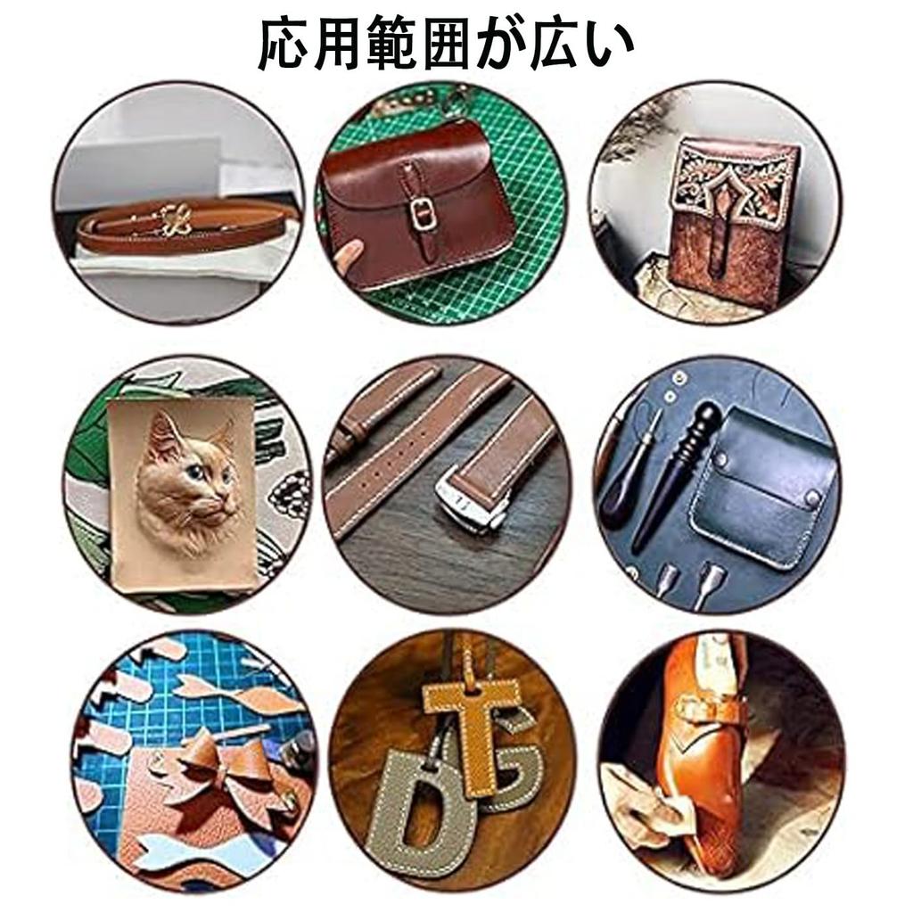 HUIKKJP Leather Craft Leather Tool Set for Hand and Includes Leather Cotton and Leather Tools 29-Piece Sewing, DIY, More, Needles, String, Thread,