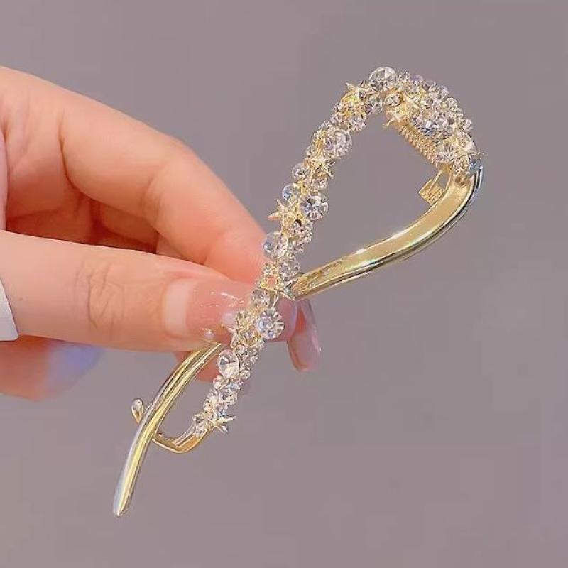 Metal  Banana Clip Hairpins Frog Buckle Ponytail Hair Clips Irregular Hair Clip Headdress Hair Accessories