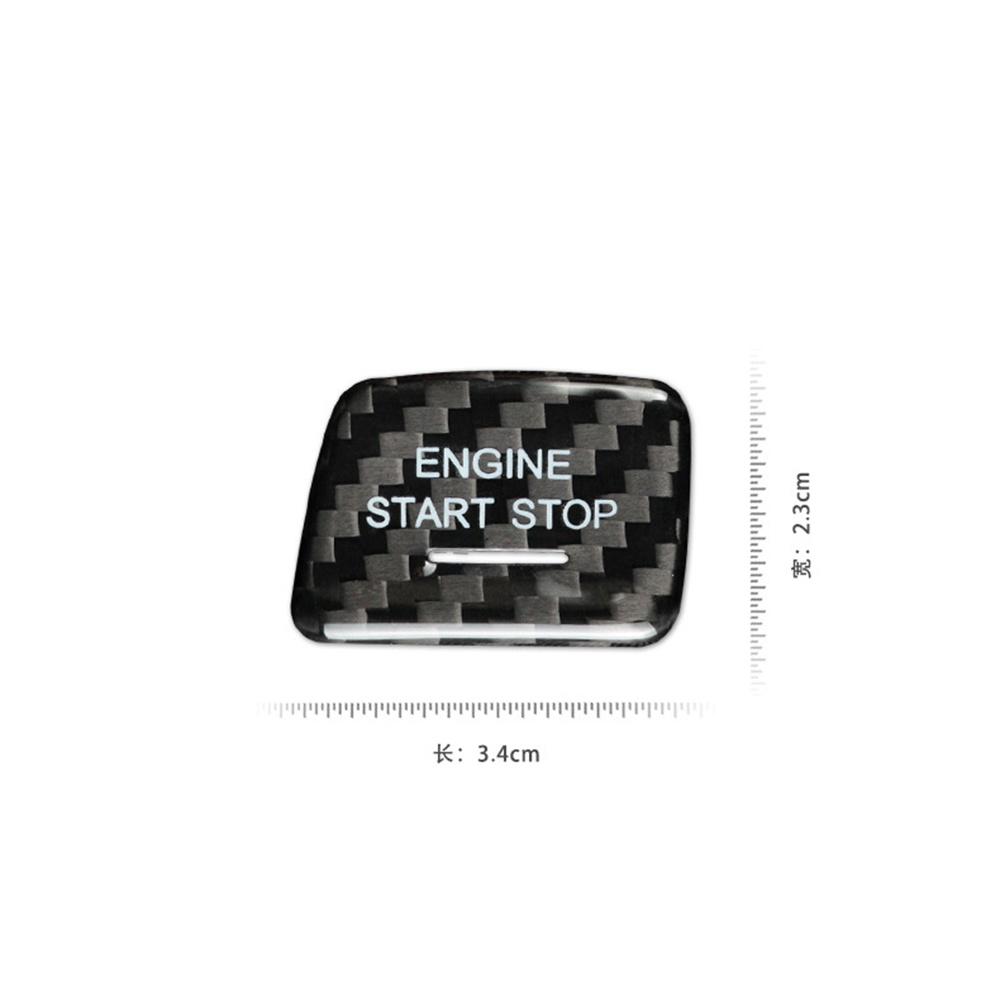 Real Carbon Fiber Start Stop Engine Button Sticker For Chevrolet Corvette C7 Stingray Z06 C7Coupe ZR1 Grand Sport