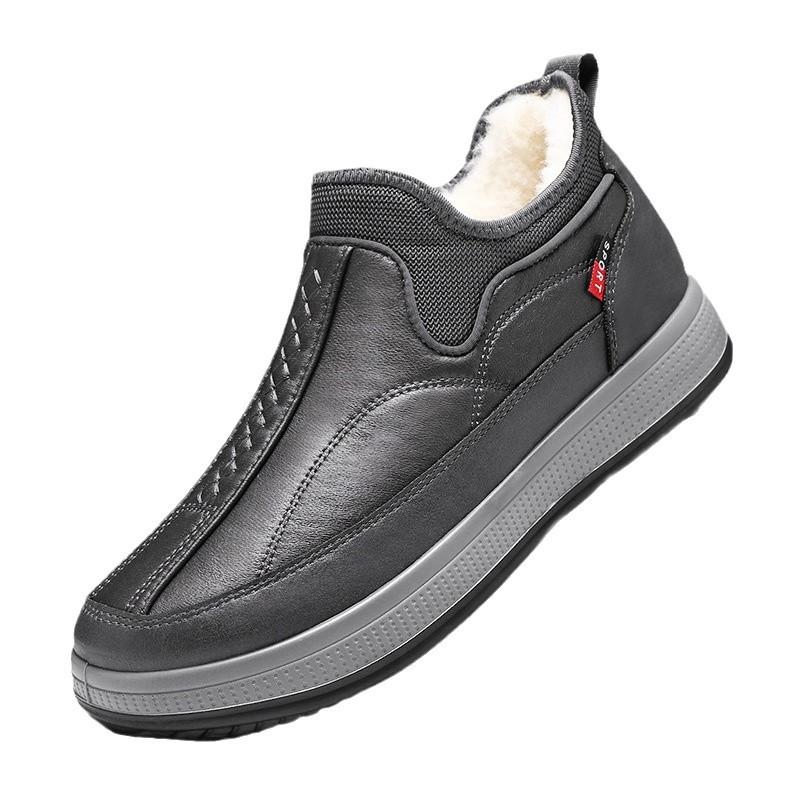 New Winter Old Beijing Cotton Shoes Men's Velvet Casual Wool Warm Shoes Soft-soled Sports Dad Shoes