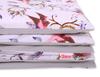Double-sided 2-piece cotton children's bedding - pink swallows