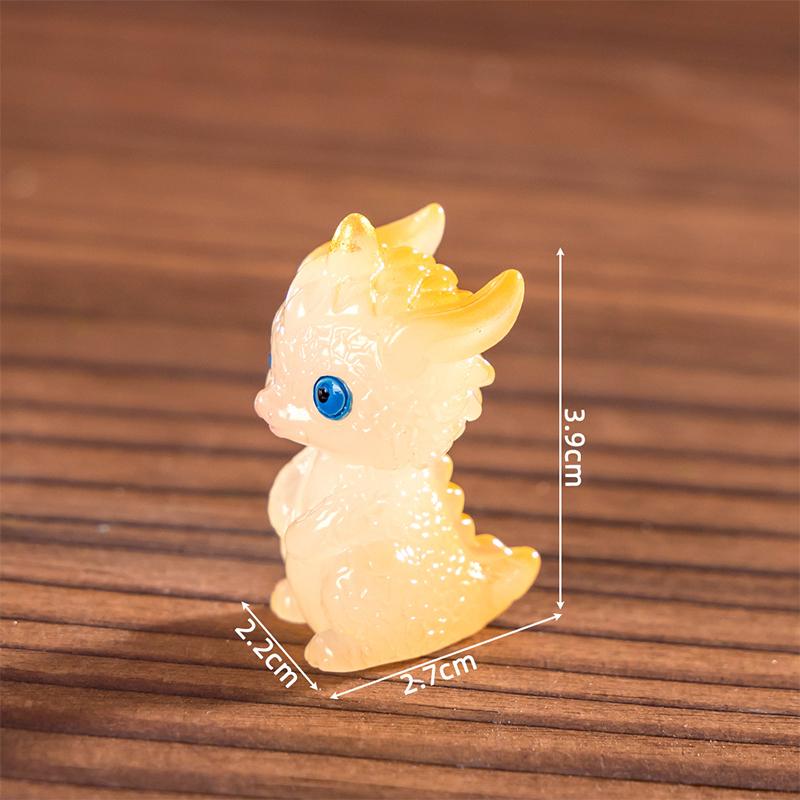 

Мини Светящаяся Фигурка Дракона Зодиака, Имитация Луна, Украшение, Микроландшафт, Декор Салона Автомобиля, Домашнего Рабочего Стола, Новогоднее Украшение светло-желтого