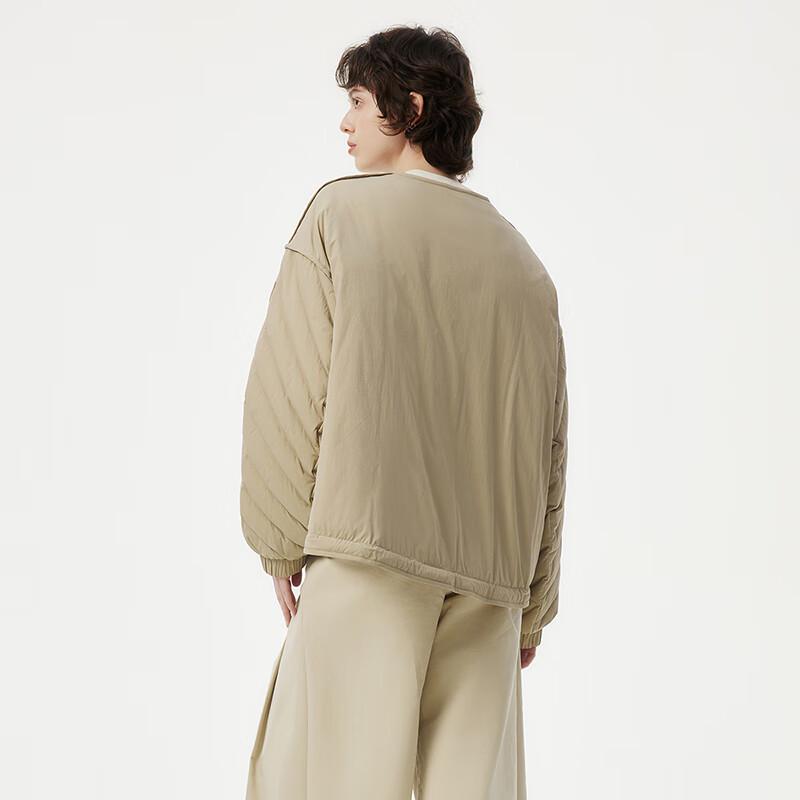 Tanboer Women's Lightweight Round Neck Down Jacket