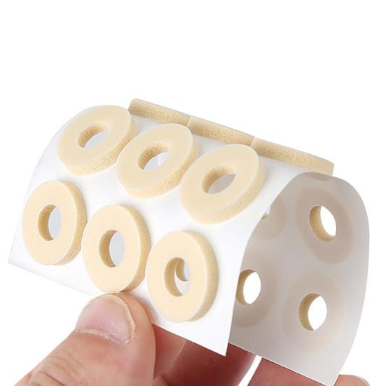 Hühneraugen-Fußpflaster, Haftende Weiche Atmungsaktive Latex-Schwielenpolster, Schmerzlinderndes Fußpflegepflaster zum Gehen und Trainieren