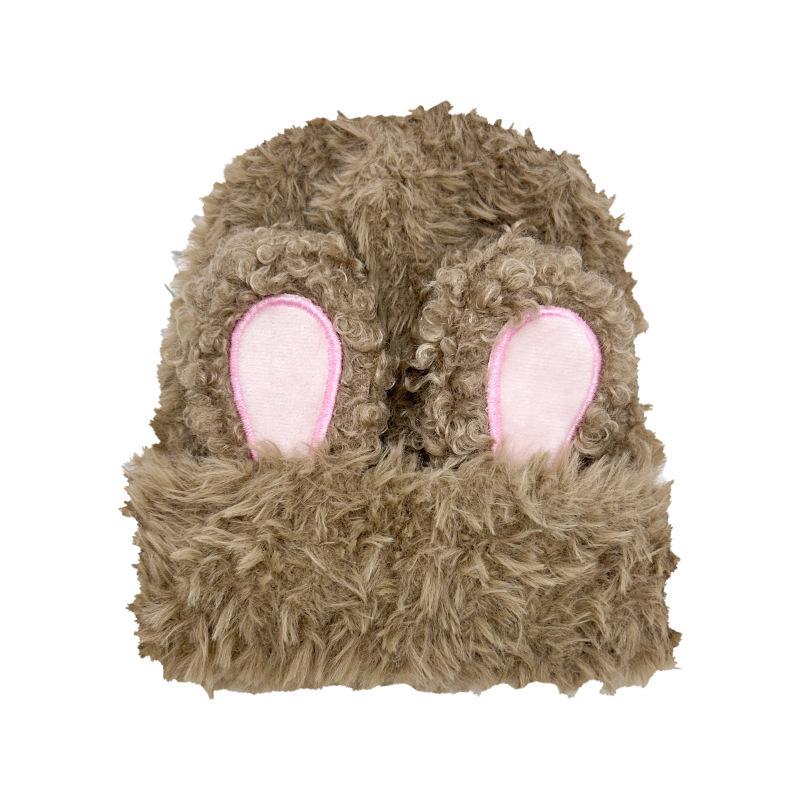 

Winter Thickened Warm Baby Knitted Hat Soft Baotou Hat Sweet Cute Plush Rabbit Children s Ear Hat M（56-58cm）