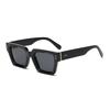 European and American style retro thick frame square sunglasses rice nail decoration Internet celebrity street photography accessories men and women s
