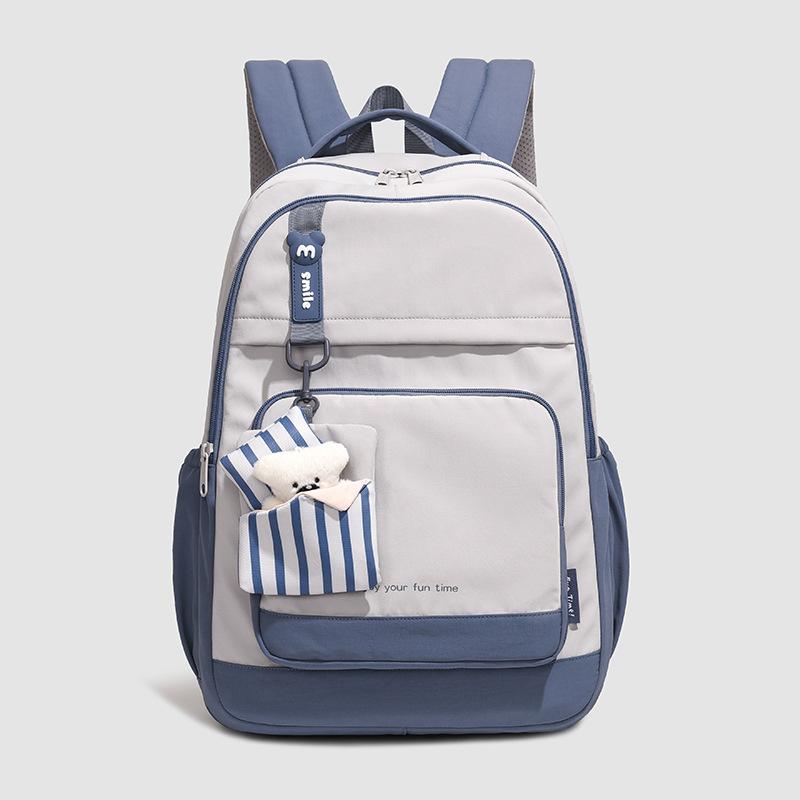 Schoolbag Middle and high school student schoolbag New travel bag Sports backpack Men's and women's lightweight bag Commuter large-capacity backpack