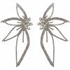 New Personality Exaggeration Full of Zircon Big Butterfly Wings Stud Earrings for Women Luxury Charm Party Jewelry Accessories