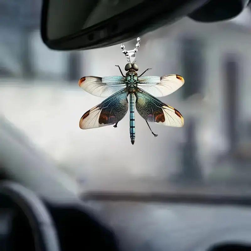 Cute Cartoon Acrylic Animal Car Rearview Mirror Decoration For Unique Style Interior