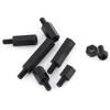 250PCS Nylon M3 Hex Coluna Macho Standoff Espaçador Parafuso Porca Sortido Kit (M3 macho impasse A)