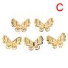 50 ks/sada Zlaté kovové filigránové duté motýlí přívěsky Craft DIY výroba šperků