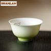 2pc/lot Gradient Green Round-edged Teacup Antique Tea Bowl Cup For Tea Tea-tasting Smelling Cup Chazhan Master Cups Cha 40ml
