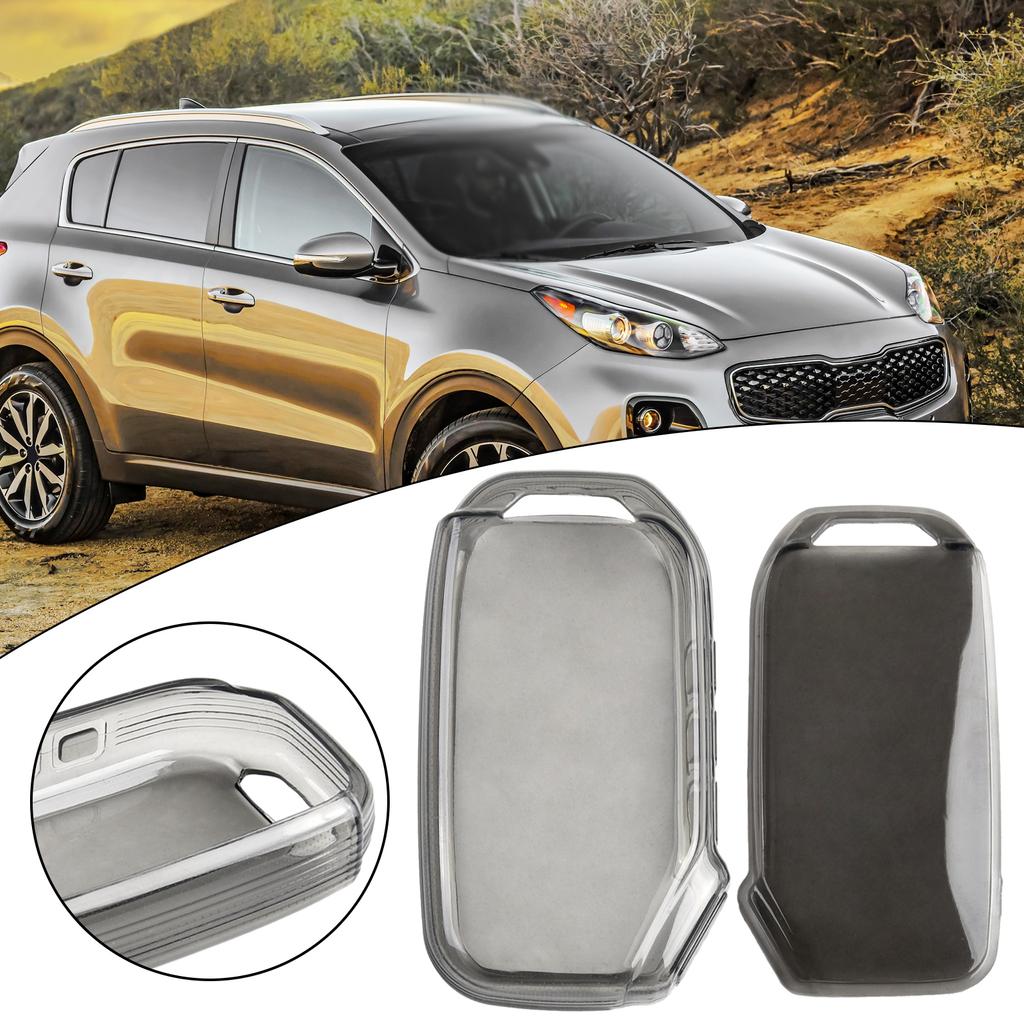 Für Kia Forte Soul Schwarz Transparent Schlüsselanhänger Hülle Abdeckung Für K3 K5 K8 Sorento Seltos Schlüsselschalenhalter Autozubehör
