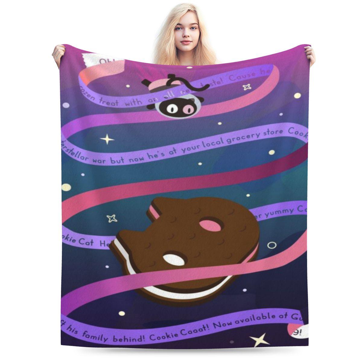 

Cookie Cat Custom Warm Party An UltraSoft Micro Fleece Blanket 75x100cm 30x40in