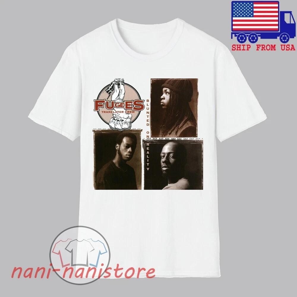 Мужская белая футболка Fugees Blunted on Reality Размеры S-5XL TU052 Унисекс футболка M