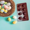 Egg Shaped Silicone Mold for Baking 8-Cavity Food-Grade Non-Stick Chocolate Molds Flexible Easter Freezer Molds Dishwasher Safe Cake Jello