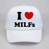 I Love MILFs Heart Baseball cap Graphic Cotton pop Mesh Breathable Trucker hat Birthday Gifts Summer Style Unisexs hats