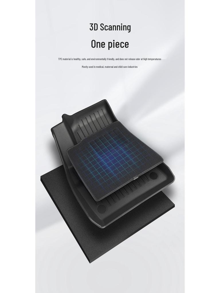 Compatible Tesla Model Y Right-Hand Drive Full Surround Floor Mat TPE Car Accessory